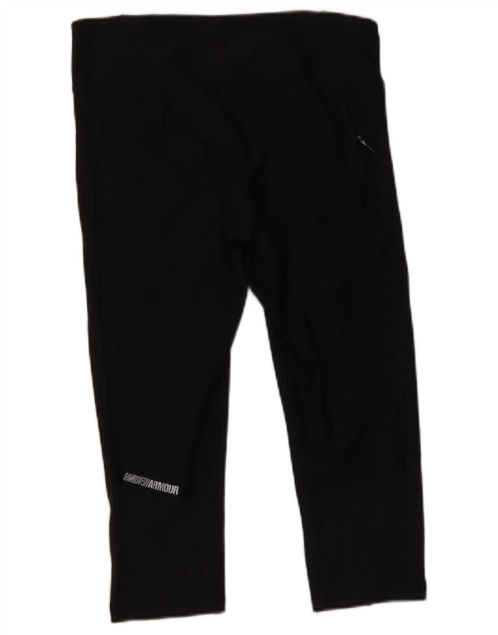 Under Armour Womens Capri Leggings UK 14 Large Black