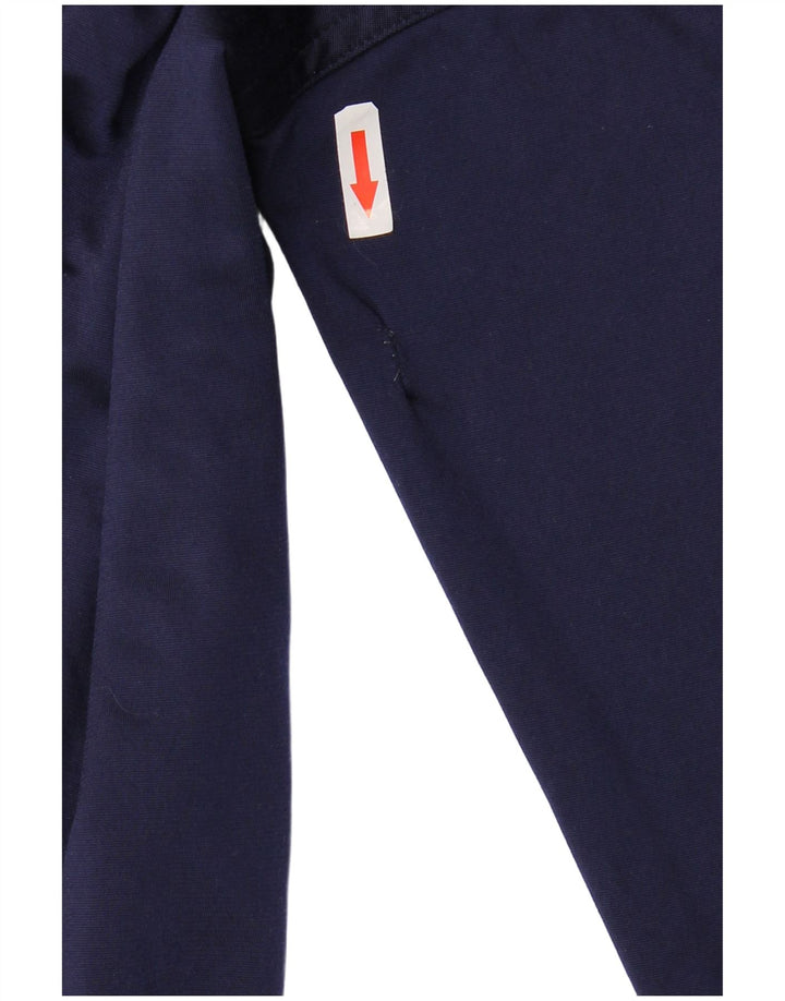 Diadora Mens Graphic Tracksuit Top Jacket UK 40 Medium Navy Blue Polyester