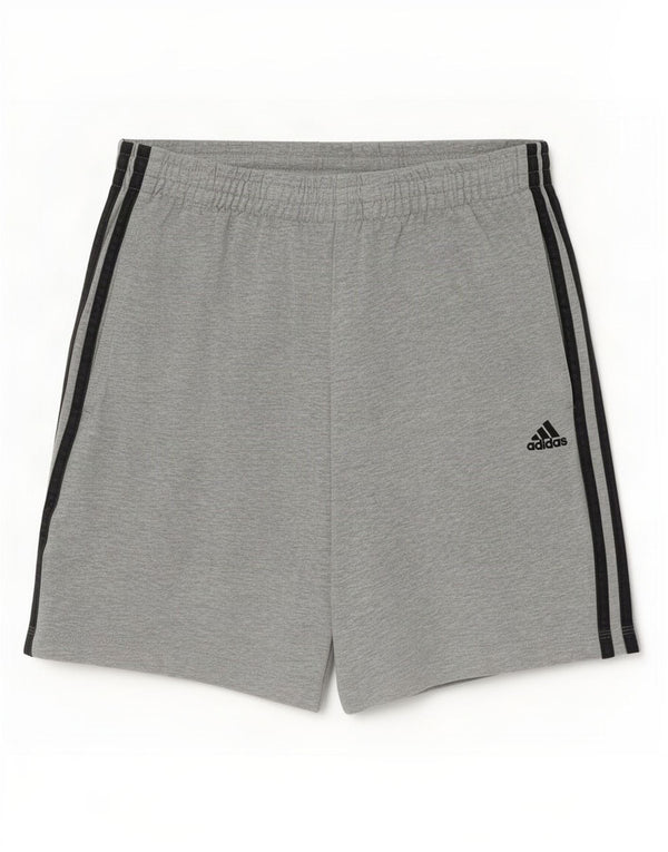 Adidas Mens Climalite Sport Shorts Small Grey Cotton