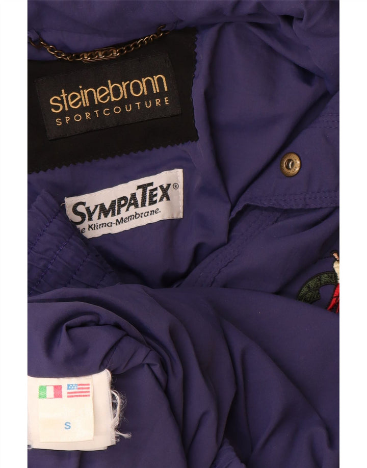 Steinebronn Mens Loose Fit Windbreaker Jacket UK 36 Small Navy Blue