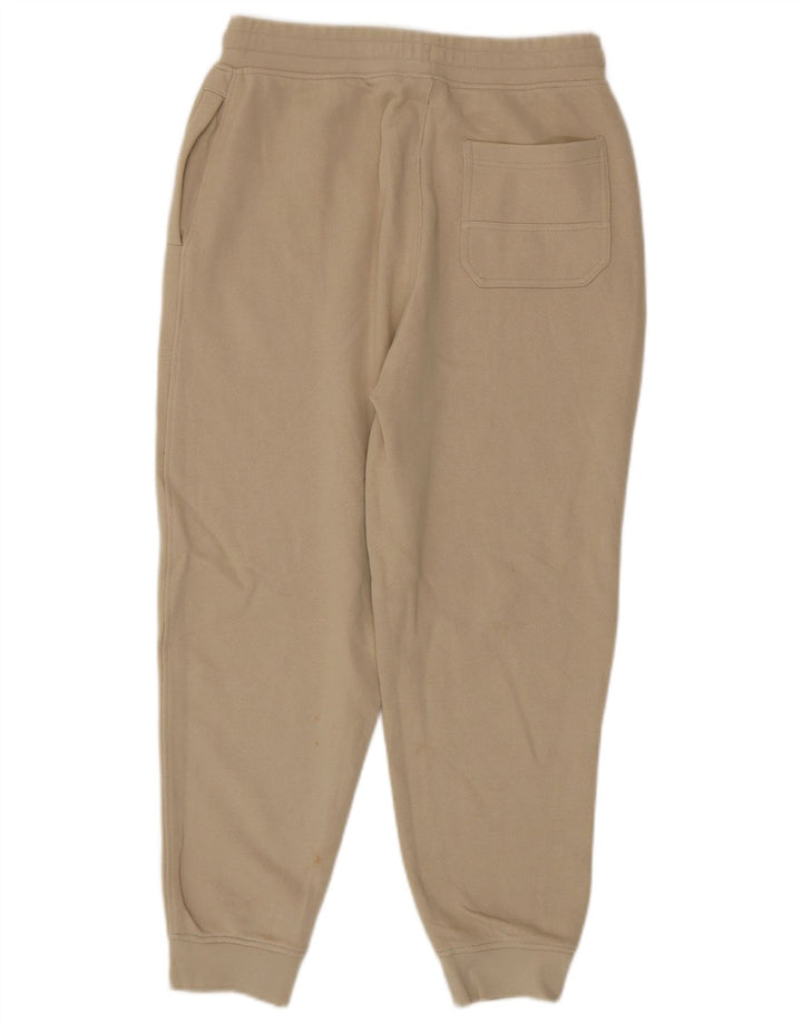 Zara Mens Tracksuit Trousers Joggers Medium Beige Cotton