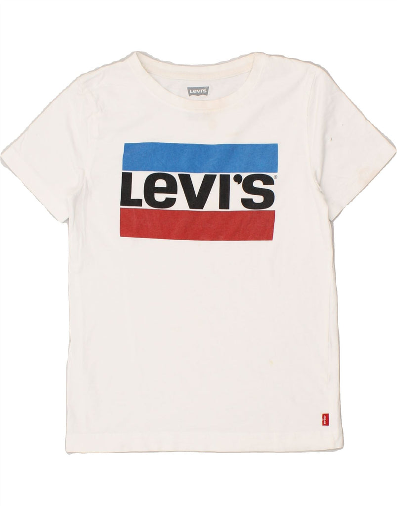 LEVI'S Boys Graphic T-Shirt Top 9-10 Years White | Vintage Levi's | Thrift | Second-Hand Levi's | Used Clothing | Messina Hembry 