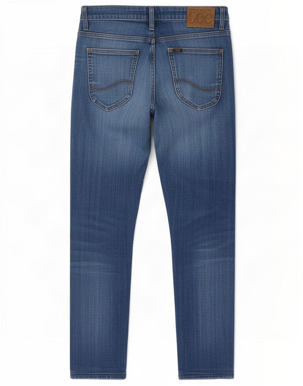 Lee Womens Malone Slim Jeans W30 L26 Blue Cotton