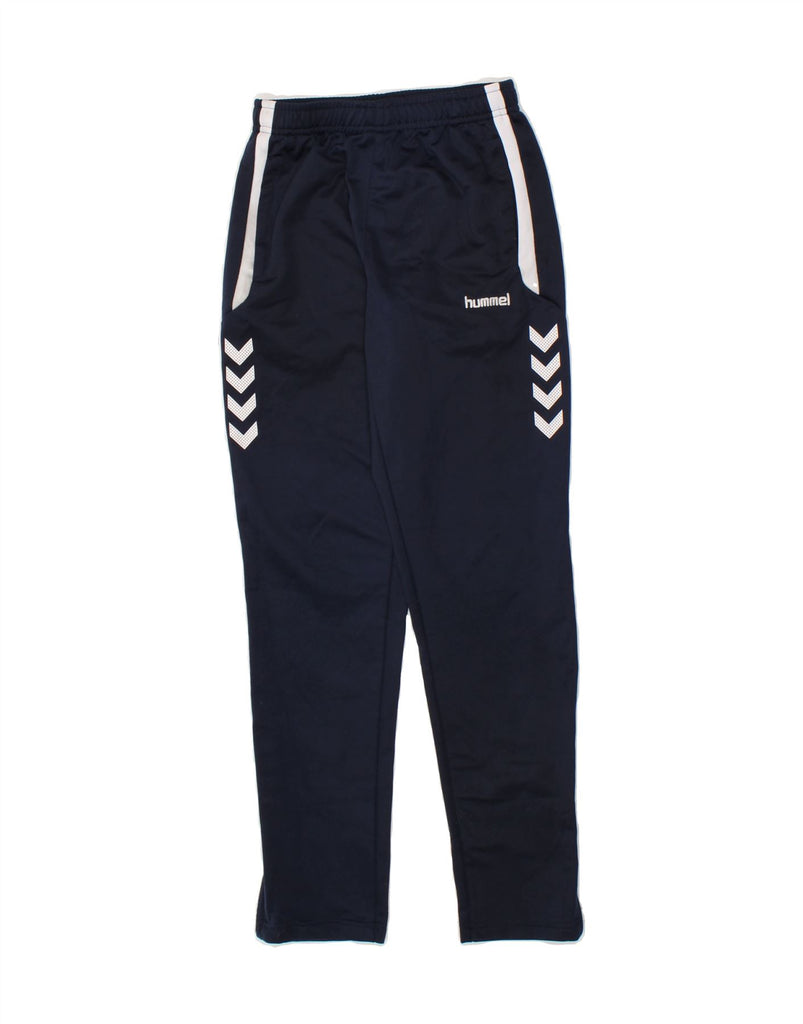 HUMMEL Boys Tracksuit Trousers 11-12 Years Navy Blue Polyester | Vintage Hummel | Thrift | Second-Hand Hummel | Used Clothing | Messina Hembry 