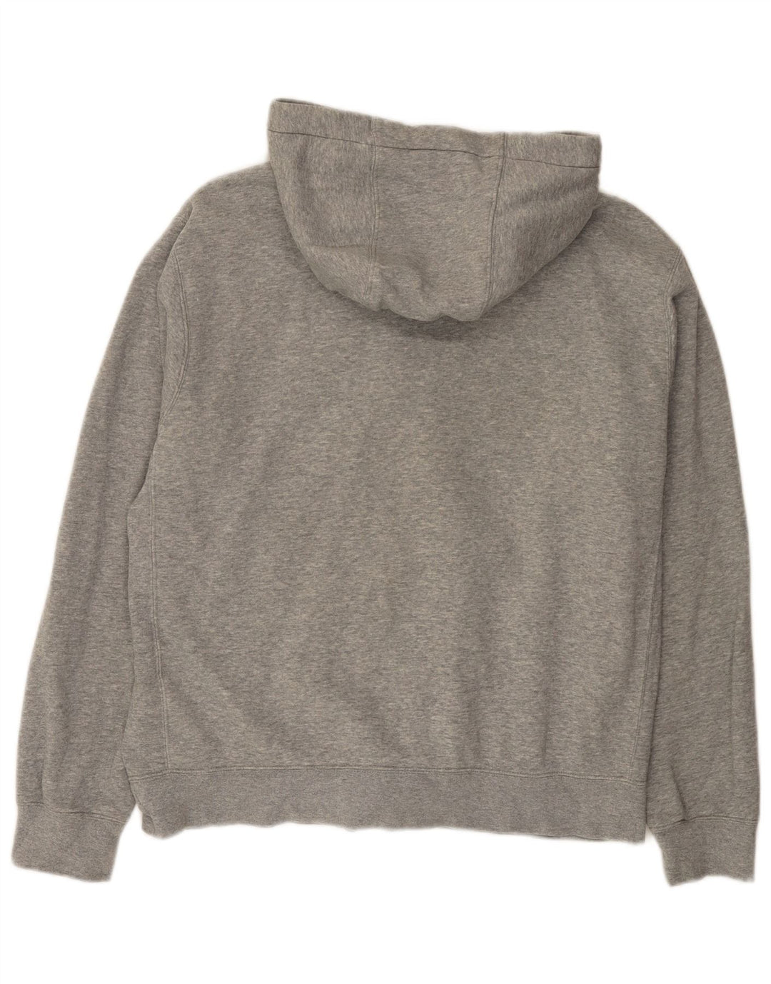 Nike Mens Zip Hoodie Sweater Medium Grey Flecked Cotton