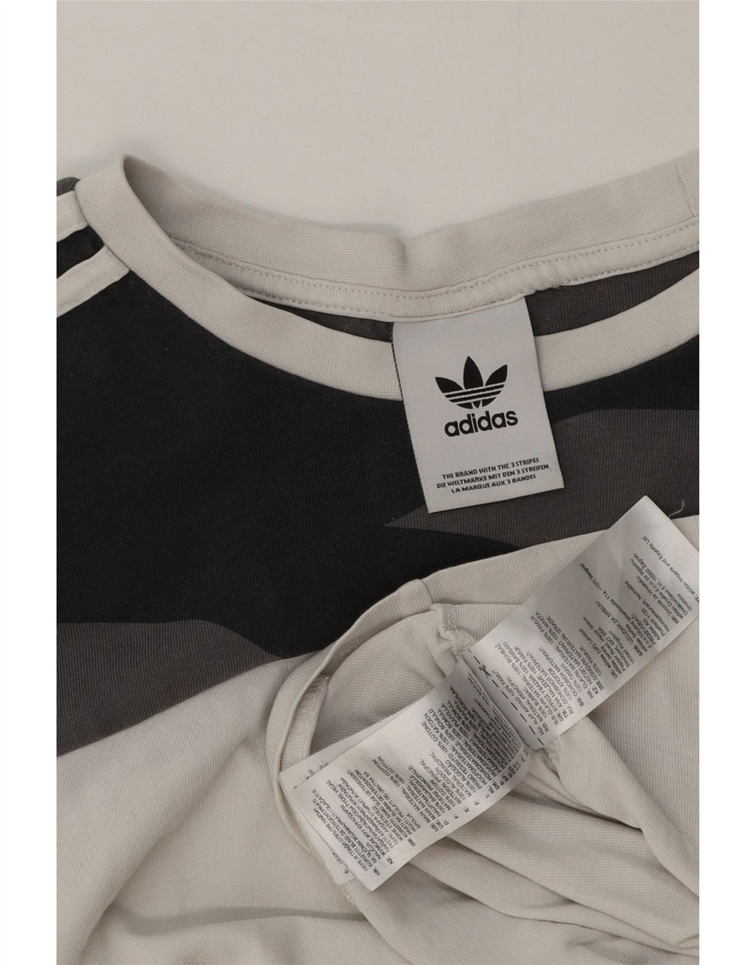 Adidas Mens T-Shirt Top Small White Camouflage Cotton