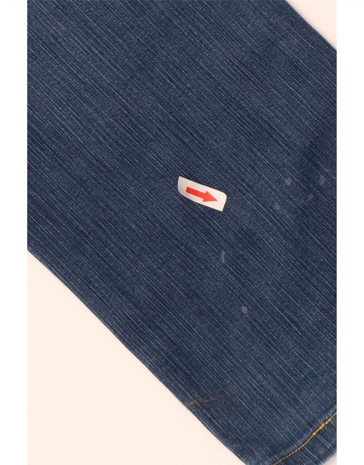 Wrangler Mens Regular Fit Straight Jeans W33 L29 Blue Cotton