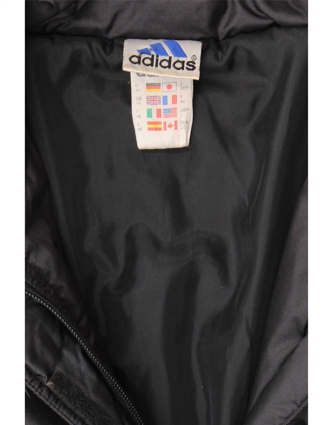 Adidas Womens Padded Jacket UK 14 Large  Navy Blue Polyamide