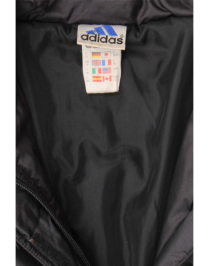 Adidas Womens Padded Jacket UK 14 Large  Navy Blue Polyamide