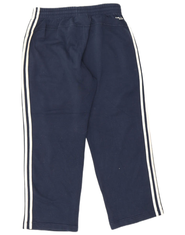 Adidas Mens Tracksuit Trousers Medium  Navy Blue Cotton