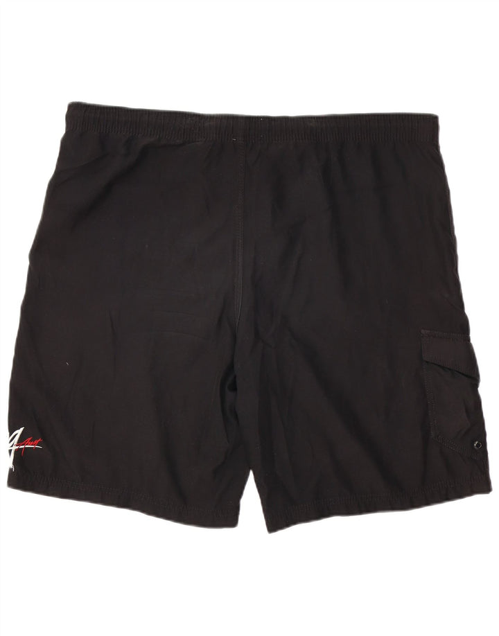 BILLABONG Mens Graphic Swimming Shorts Large Black Polyester