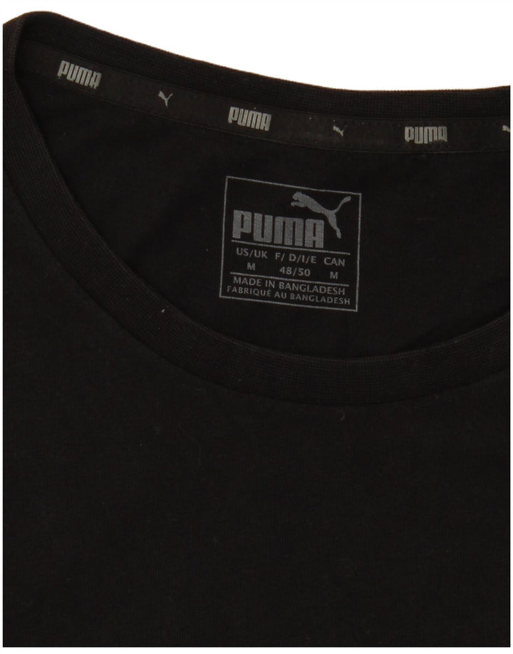 Puma Mens Graphic T-Shirt Top Medium Black