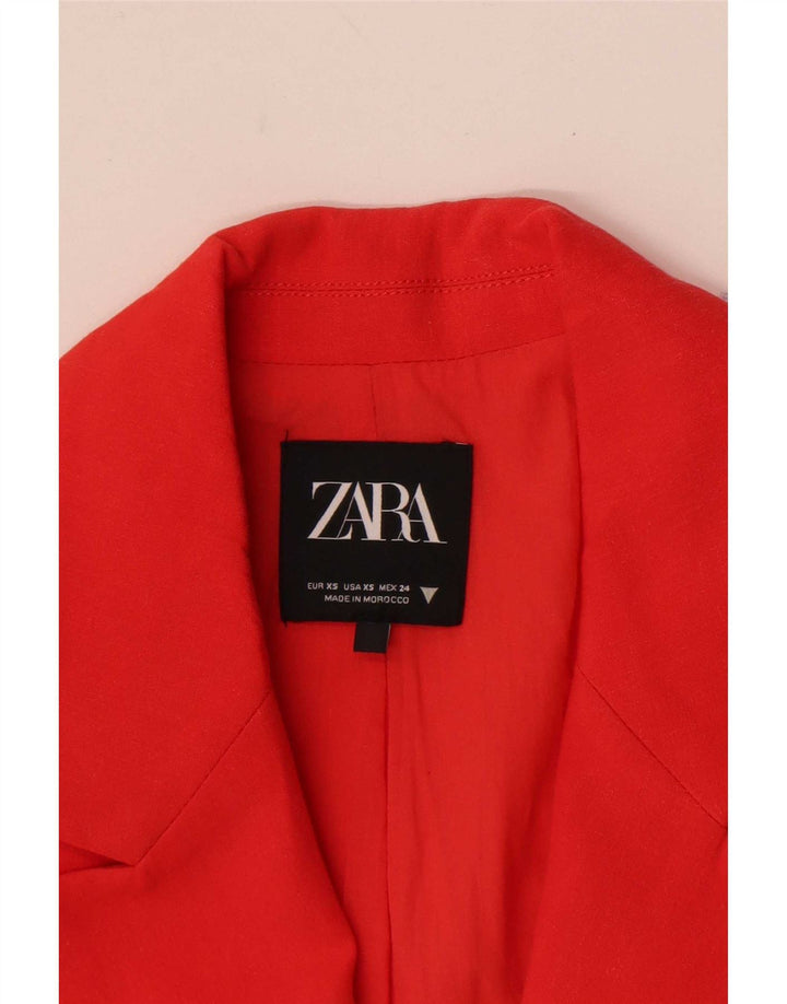 Zara Womens Bolero Jacket UK 6 XS Red