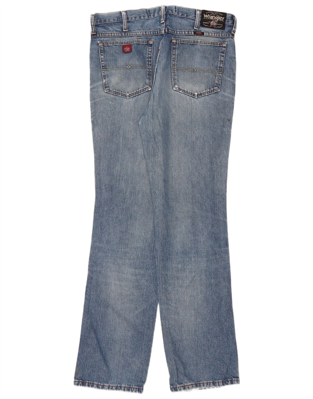 WRANGLER Mens Straight Jeans W36 L34 Blue Cotton