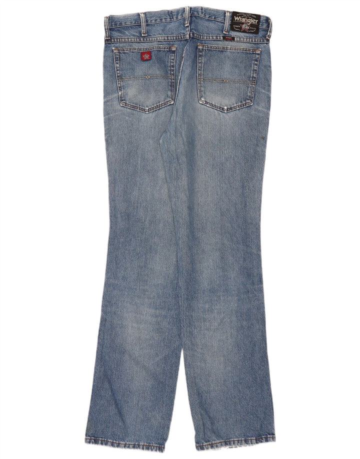 WRANGLER Mens Straight Jeans W36 L34 Blue Cotton
