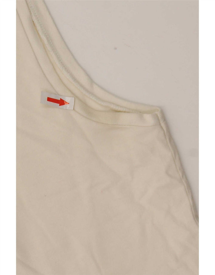 Champion Womens Vest Top UK 12 Medium White Cotton