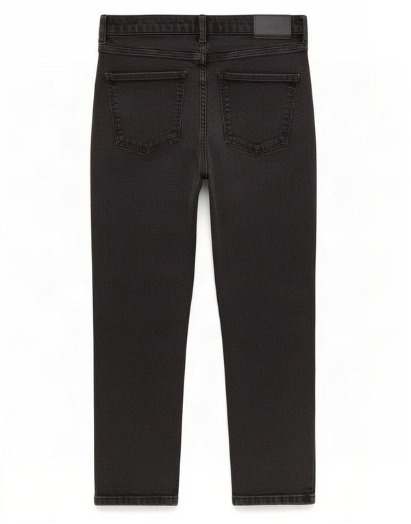 Marks & Spencer Womens Straight Jeans UK 16 Large W32 L25 Black Cotton