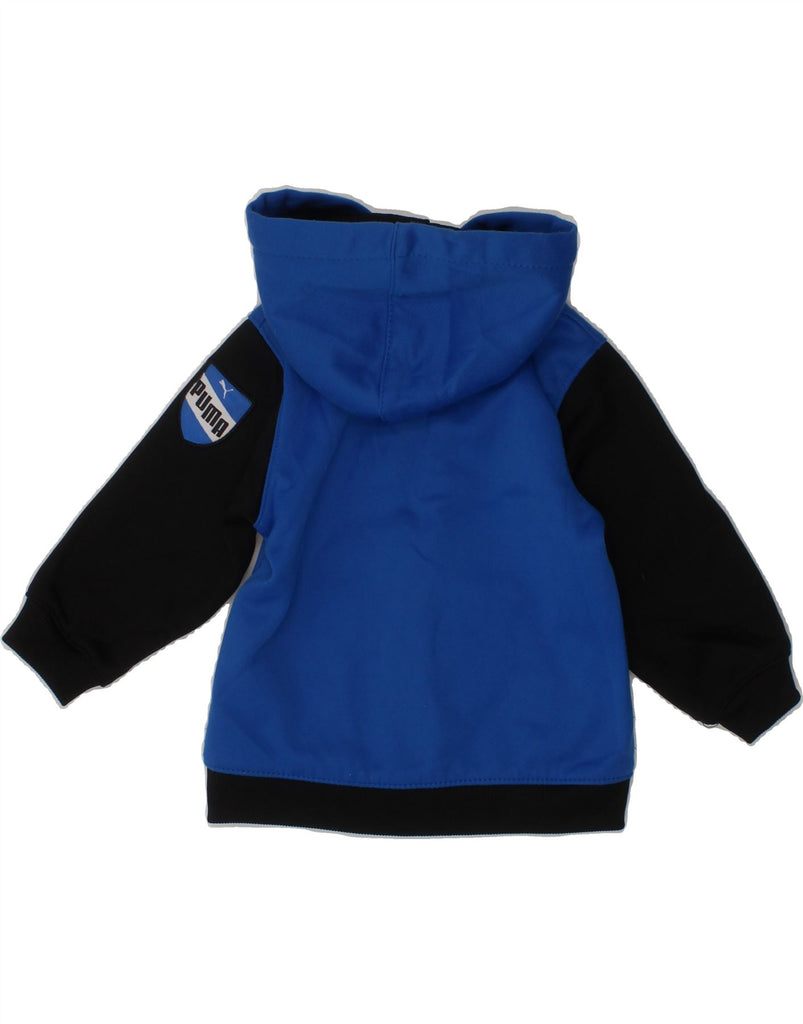 PUMA Baby Boys Graphic Zip Hoodie Sweater 3-6 Months Blue Colourblock Vintage Puma and Second-Hand Puma from Messina Hembry 