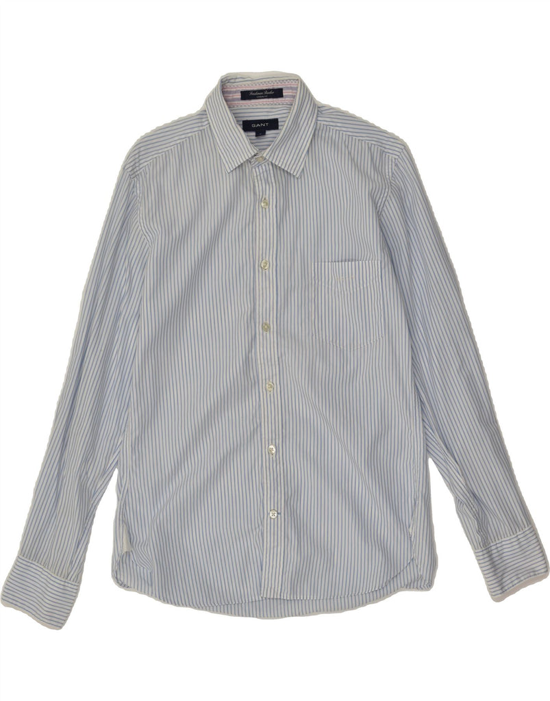 GANT Mens Casual Fit Shirt Small Blue Pinstripe Cotton | Vintage Gant | Thrift | Second-Hand Gant | Used Clothing | Messina Hembry 