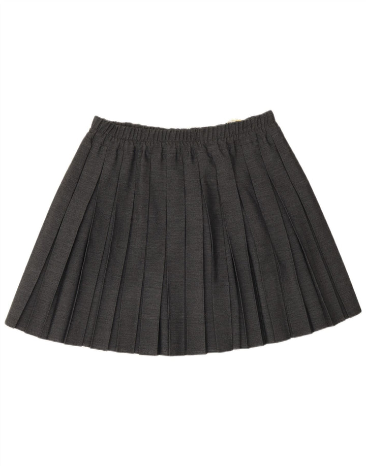 Ecco Womens Knife Pleated Skirt EU 42 Large W32 Grey Viscose
