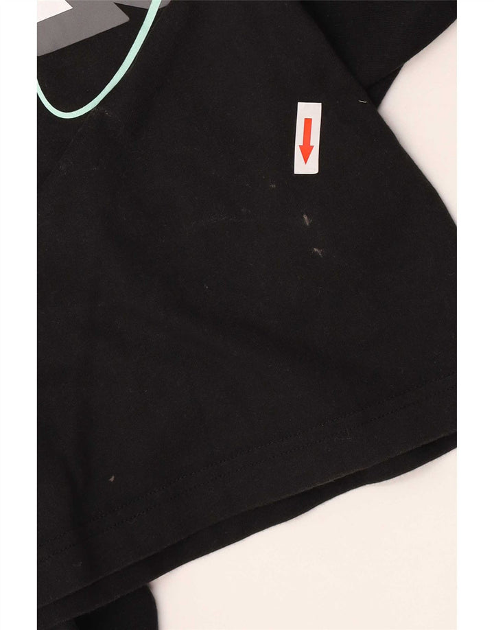 Adidas Mens Graphic T-Shirt Top Medium Black Cotton