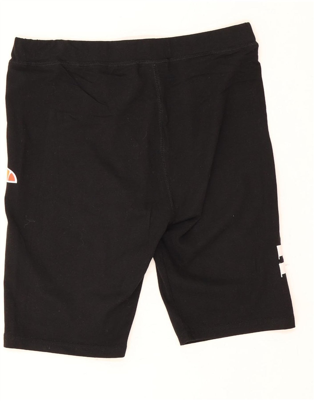 Ellesse Womens Graphic Sport Shorts UK 14 Medium  Black Cotton