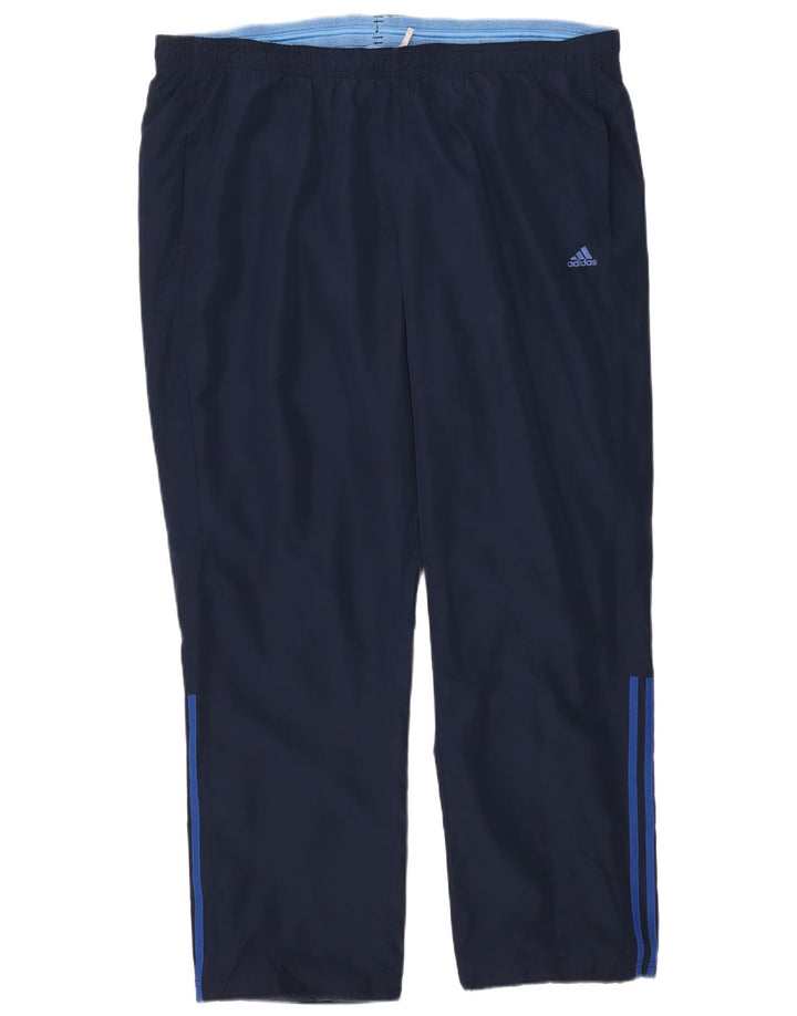 Adidas Mens Climalite Tracksuit Trousers 2XL  Navy Blue Polyester