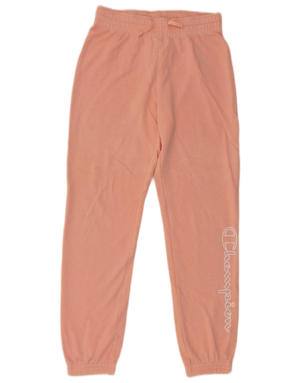 Champion Girls Graphic Tracksuit Trousers Joggers 13-14 Years  Pink Cotton