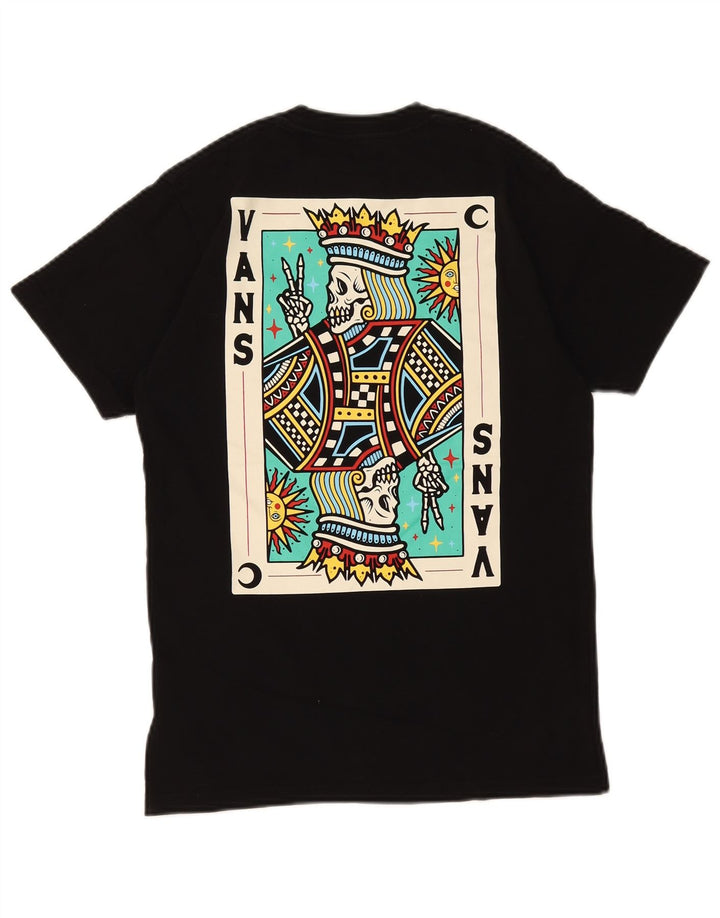 Vans Mens Classic Fit Graphic T-Shirt Top Small Black Cotton