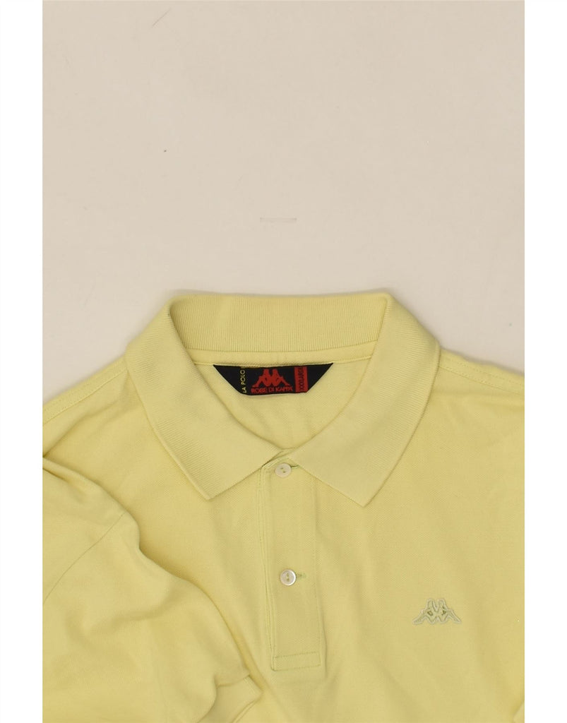 KAPPA Mens Polo Shirt 3XL Yellow Cotton | Vintage Kappa | Thrift | Second-Hand Kappa | Used Clothing | Messina Hembry 