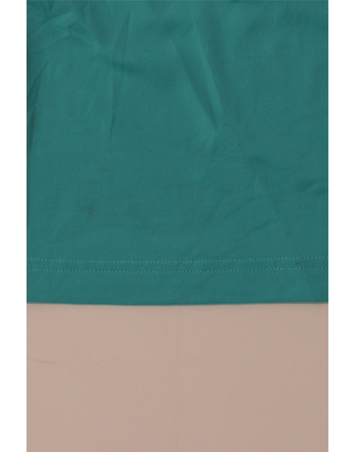 FILA Womens T-Shirt Top UK 8 Small Turquoise Polyester