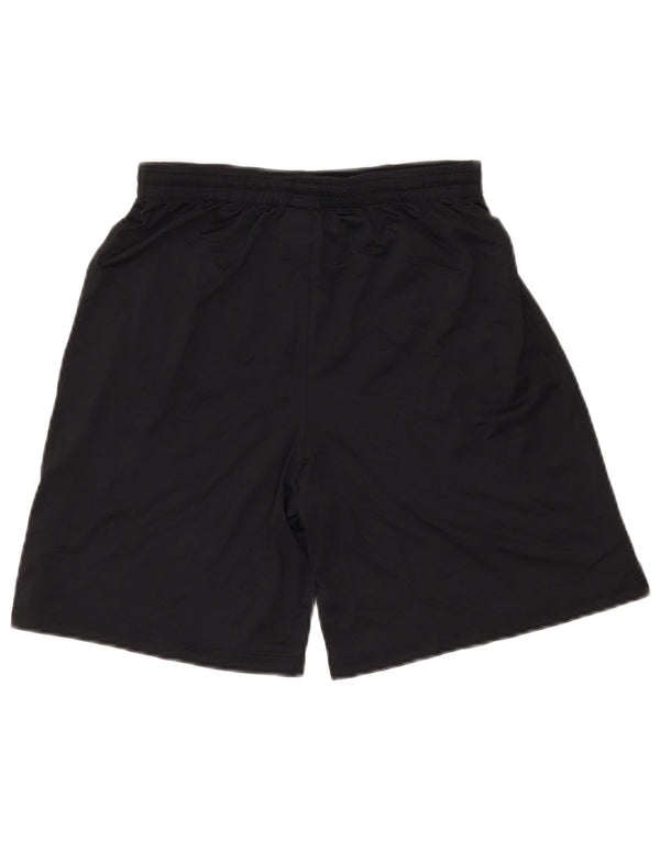 UNDER ARMOUR Boys Sport Shorts 11-12 Years Large  Black Polyester