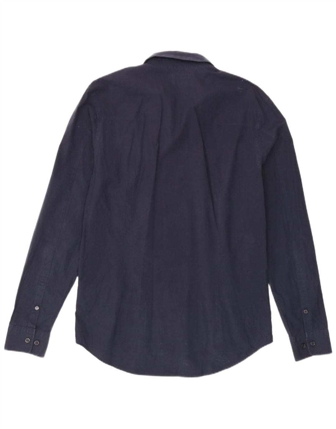 Calvin Klein Jeans Mens Slim Fit Shirt Medium Navy Blue Cotton