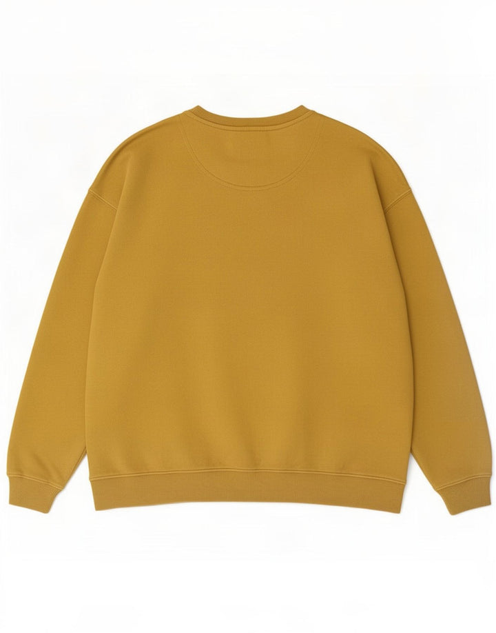 Fat Face Womens Oversized Sweatshirt Jumper UK 12 Medium Yellow Cotton