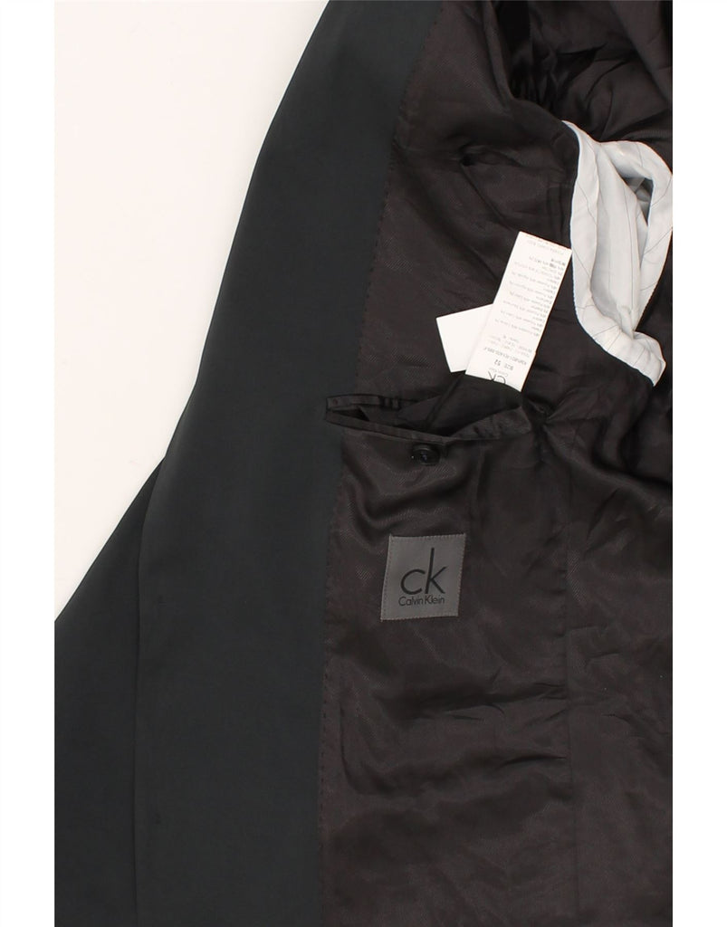 CALVIN KLEIN Mens 2 Button Blazer Jacket IT 52 XL Grey Polyester | Vintage Calvin Klein | Thrift | Second-Hand Calvin Klein | Used Clothing | Messina Hembry 