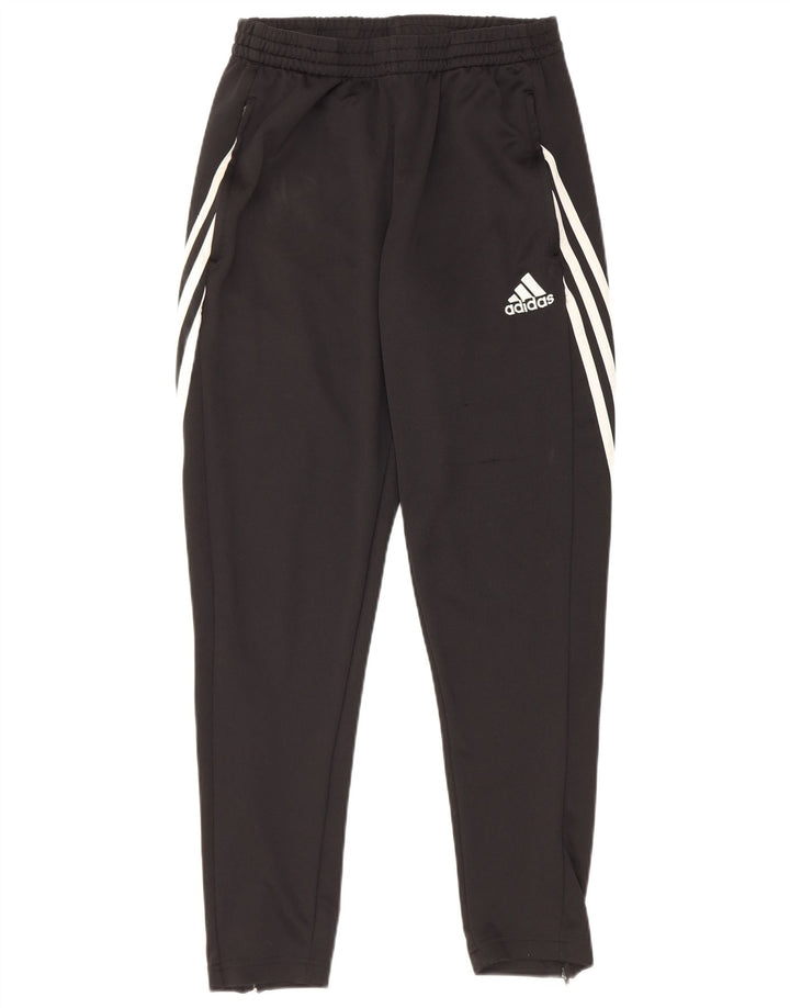 Adidas Womens Climalite Tracksuit Trousers UK 12 Medium Black Colourblock