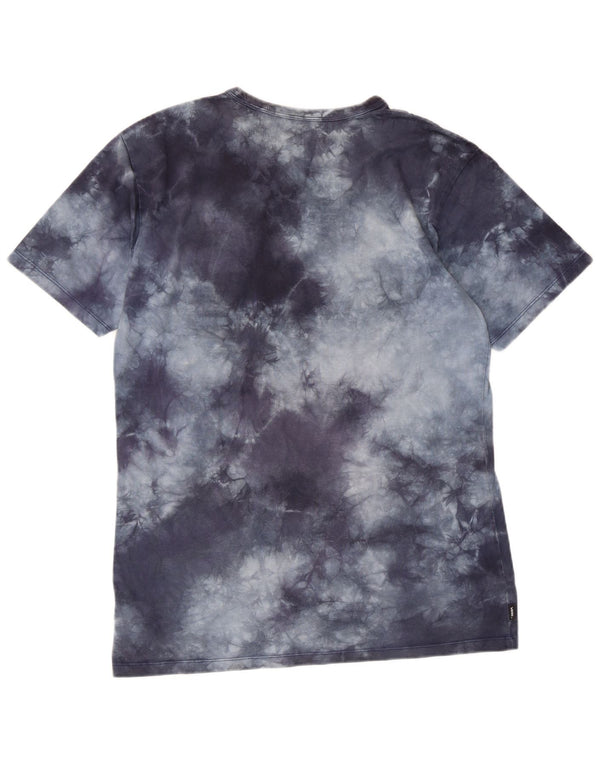 VANS Mens Classic Fit T-Shirt Top Medium Navy Blue Tie Dye Cotton