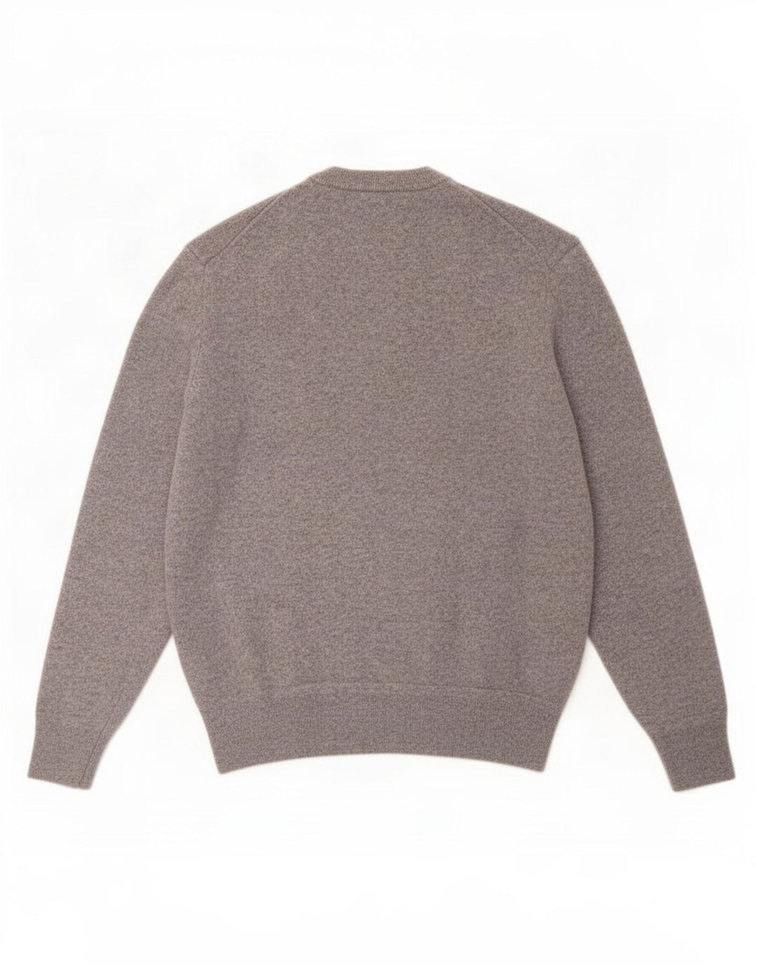Zara Mens Crew Neck Jumper Sweater Medium Grey Wool