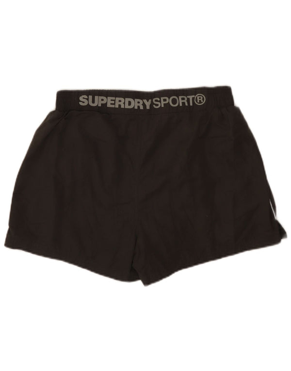 Superdry Womens Graphic Sport Shorts Medium Black