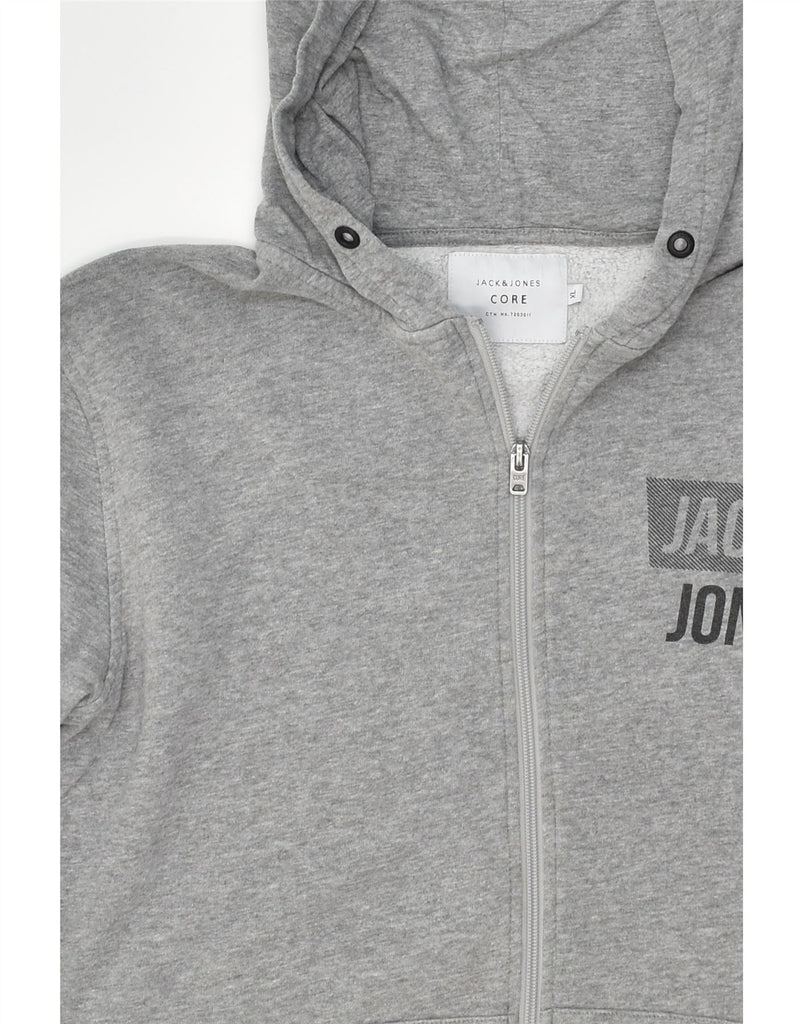 JACK & JONES Mens Zip Hoodie Sweater XL Grey Cotton | Vintage Jack & Jones | Thrift | Second-Hand Jack & Jones | Used Clothing | Messina Hembry 