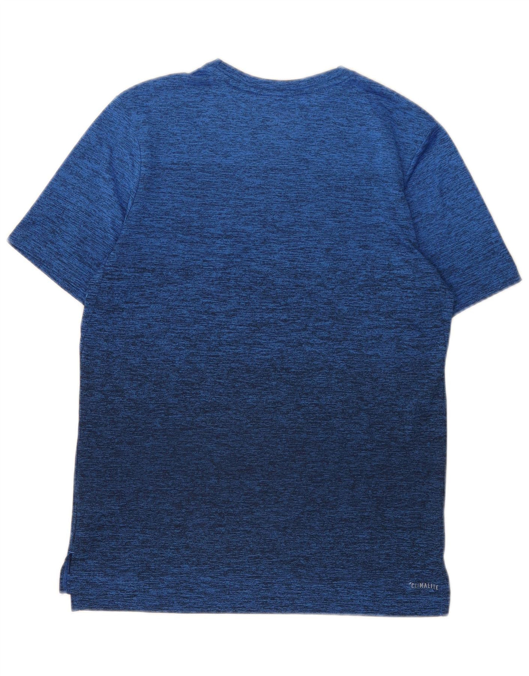 Adidas Boys Climalite T-Shirt Top 13-14 Years Large Blue Flecked Polyester