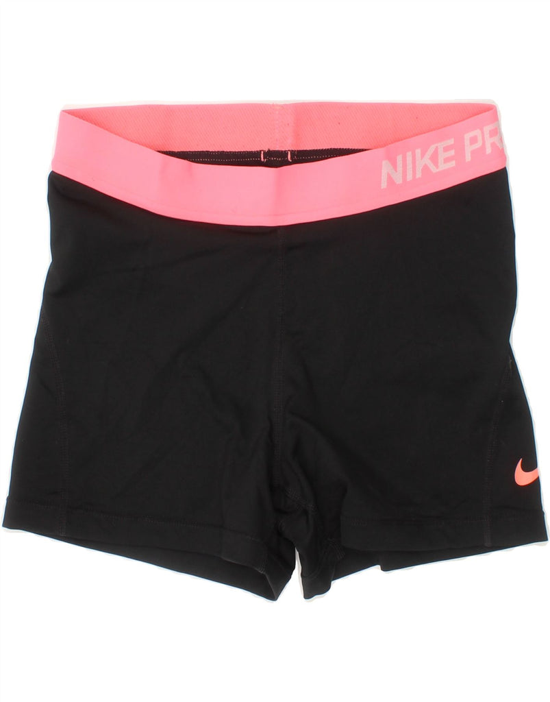 NIKE Boys Sport Shorts 10-11 Years Medium Black Polyester Vintage Nike and Second-Hand Nike from Messina Hembry 