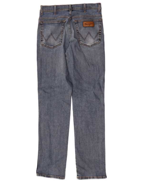 Wrangler Mens Texas Straight Jeans W32 L34 Blue Cotton