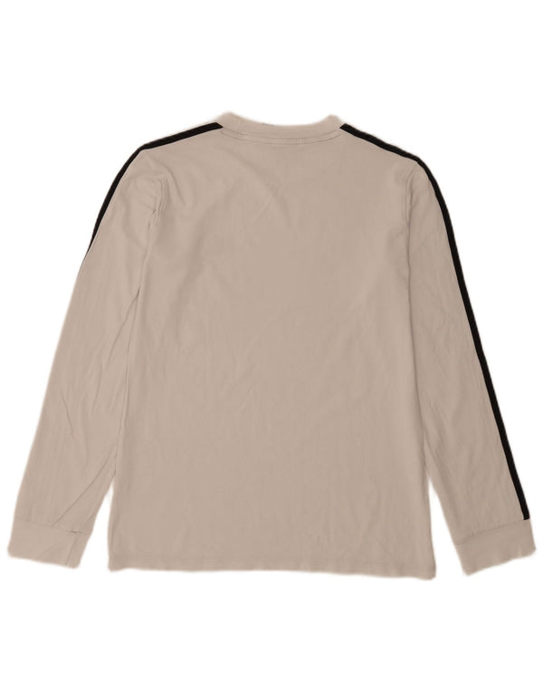 Adidas Womens Top Long Sleeve UK 12 Medium White