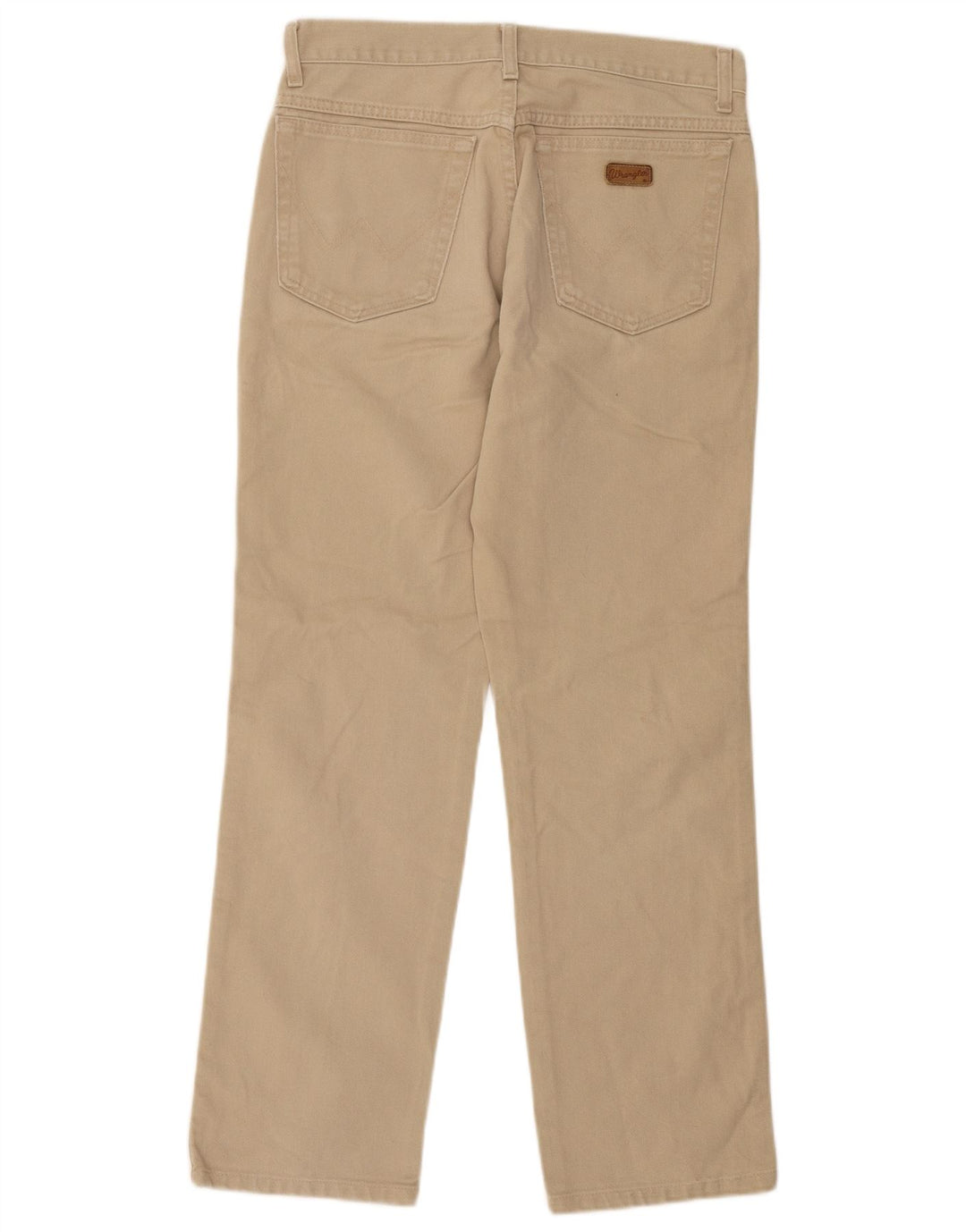 Wrangler Mens Straight Casual Trousers W30 L29 Beige