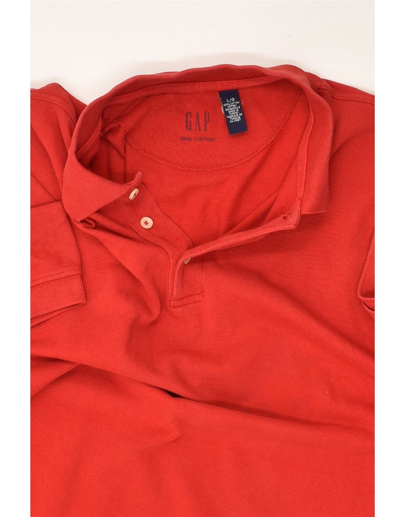 GAP Mens Polo Shirt Large Red Cotton | Vintage Gap | Thrift | Second-Hand Gap | Used Clothing | Messina Hembry 