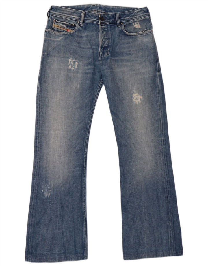 Diesel Womens Distressed Bootcut Jeans W31 L31 Blue