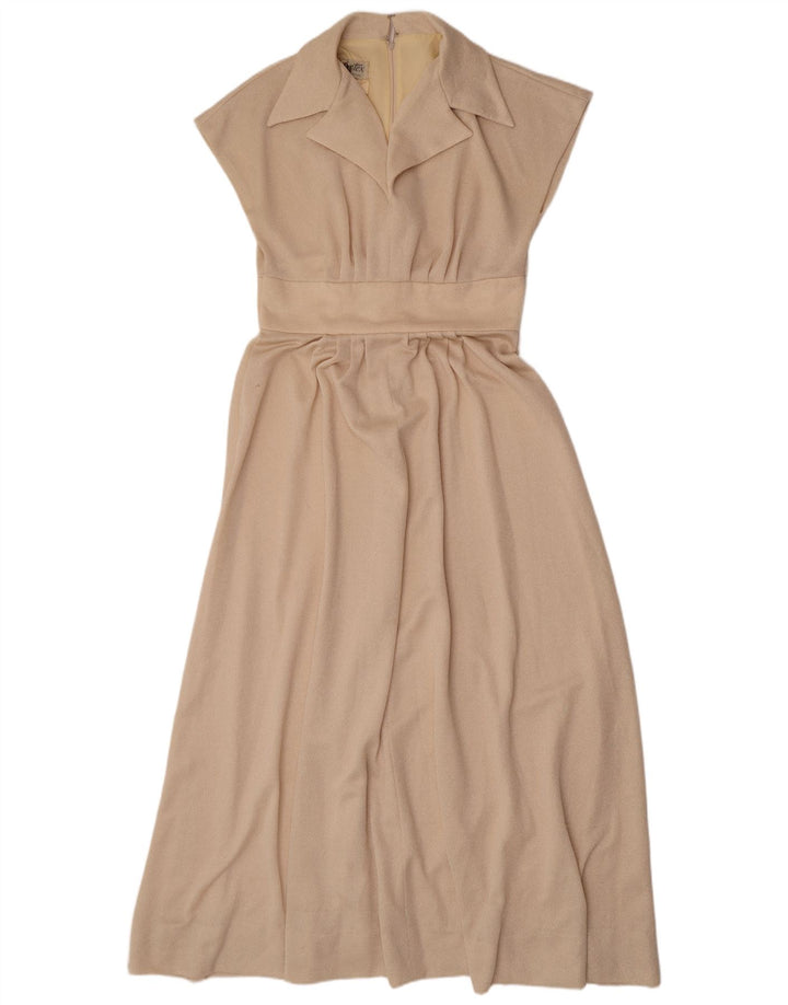 Eastex Womens Maxi Dress UK 14 Medium Beige Polyester