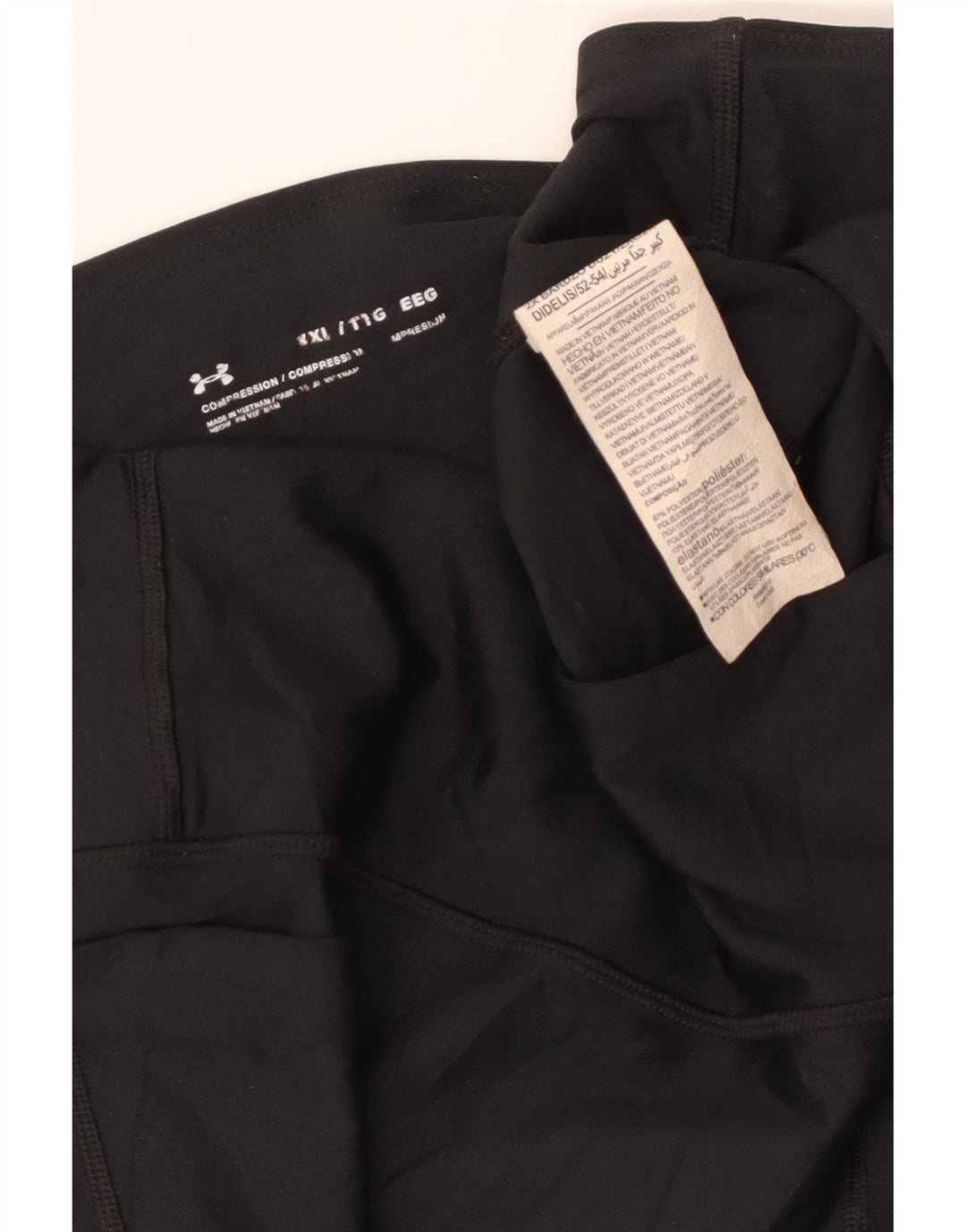 UNDER ARMOUR Womens Leggings UK 20 2XL  Black Polyester