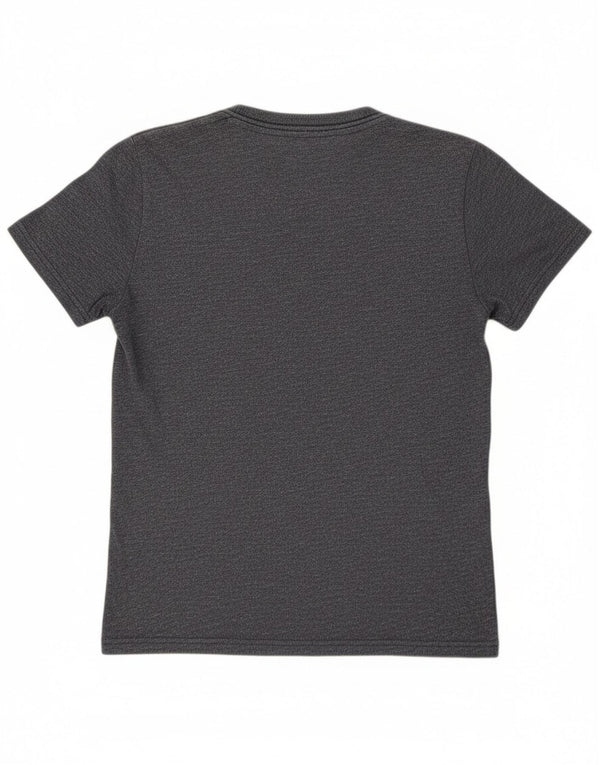 Superdry Mens Graphic T-Shirt Top Medium Navy Blue Flecked Cotton